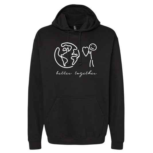 Black “World Love” Hoodie