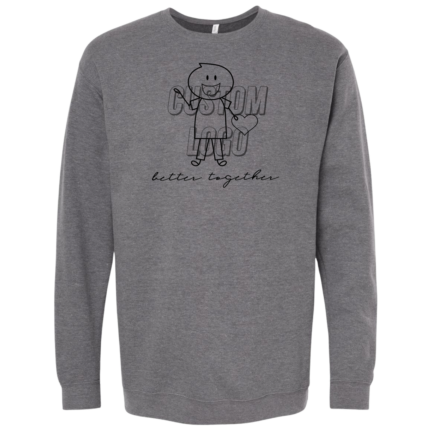 “Custom Logo” Crewneck
