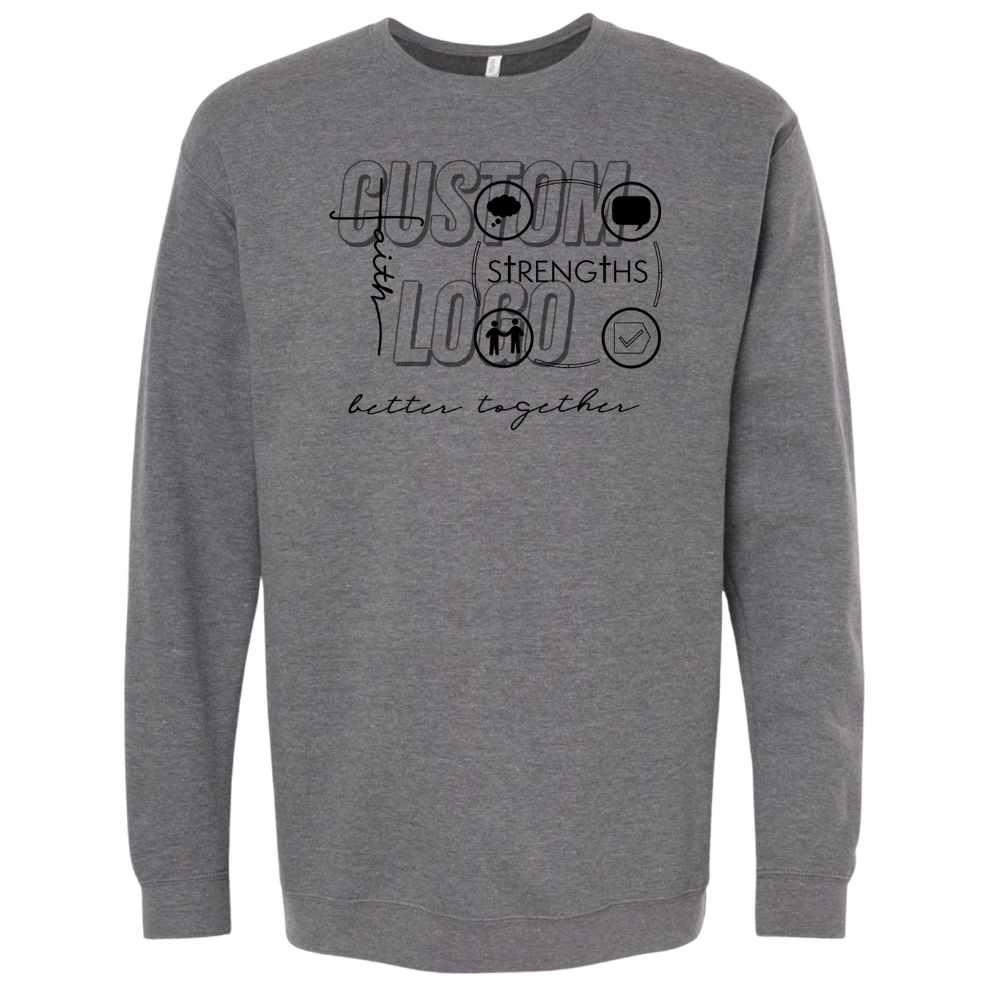 “Custom Logo” Crewneck